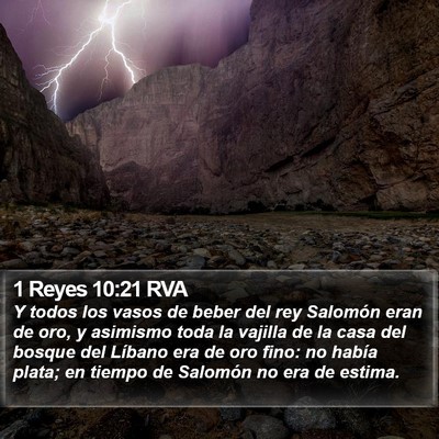 1 Reyes 10:21 RVA Bible Verse Image