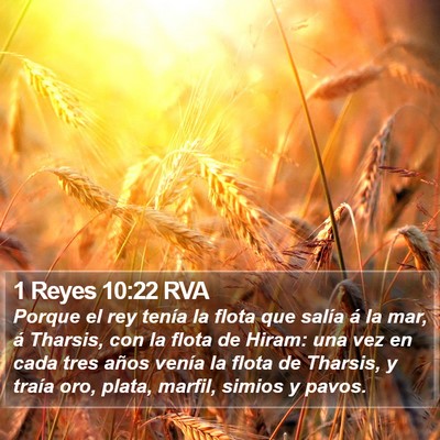 1 Reyes 10:22 RVA Bible Verse Image