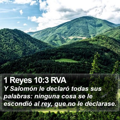 1 Reyes 10:3 RVA Bible Verse Image