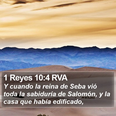 1 Reyes 10:4 RVA Bible Verse Image