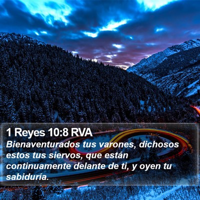 1 Reyes 10:8 RVA Bible Verse Image