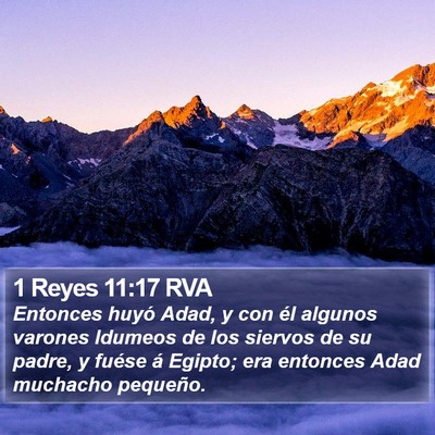 1 Reyes 11:17 RVA Bible Verse Image