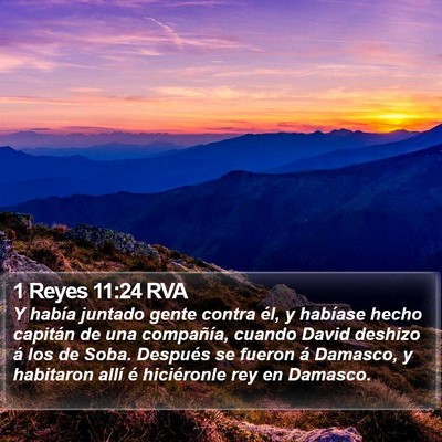 1 Reyes 11:24 RVA Bible Verse Image