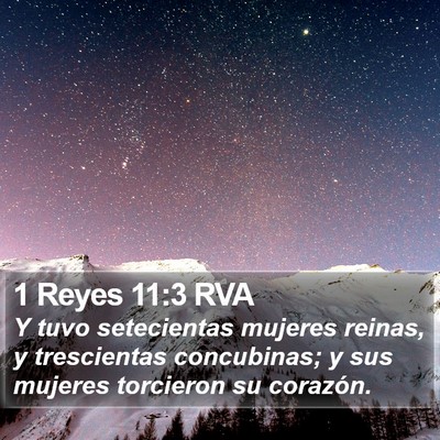1 Reyes 11:3 RVA Bible Verse Image