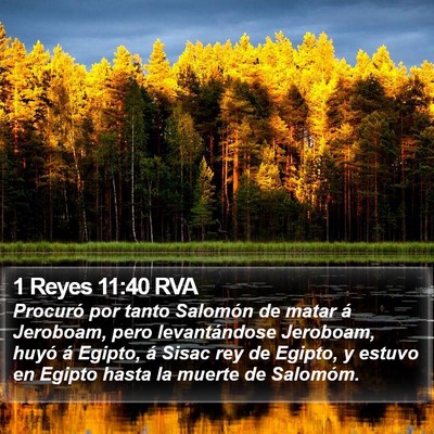 1 Reyes 11:40 RVA Bible Verse Image