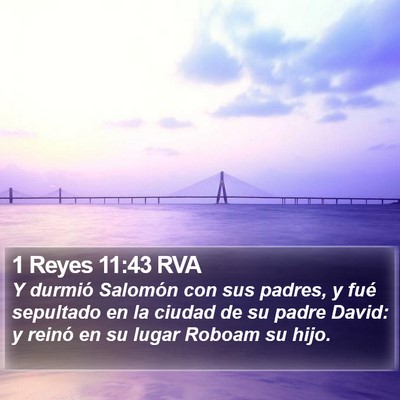 1 Reyes 11:43 RVA Bible Verse Image