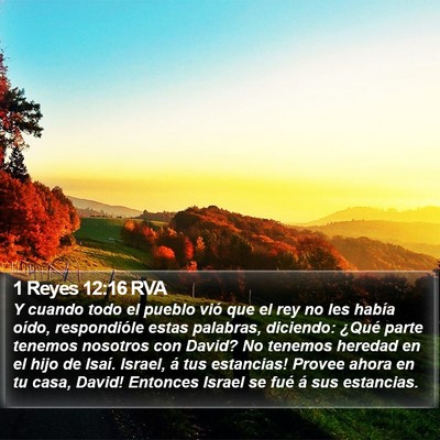 1 Reyes 12:16 RVA Bible Verse Image