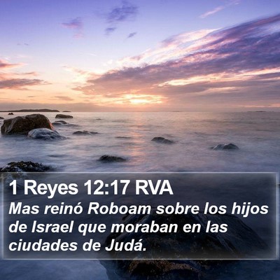 1 Reyes 12:17 RVA Bible Verse Image