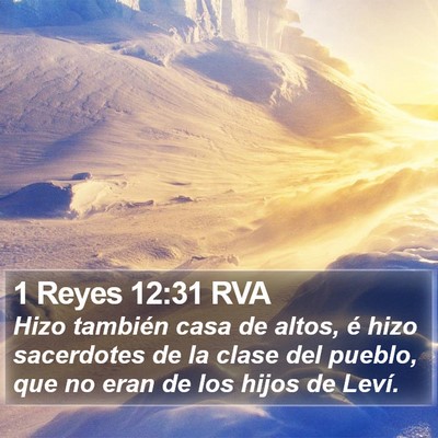 1 Reyes 12:31 RVA Bible Verse Image