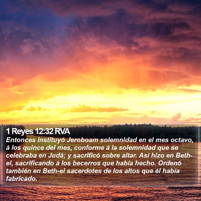 1 Reyes 12:32 RVA Bible Verse Image