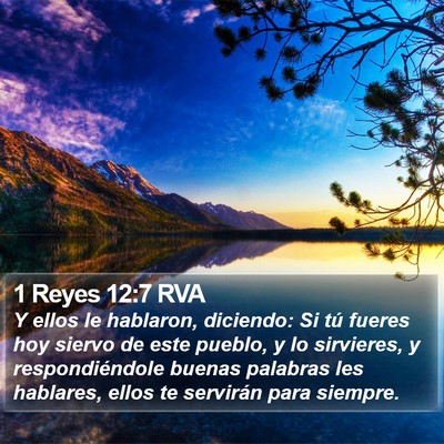 1 Reyes 12:7 RVA Bible Verse Image