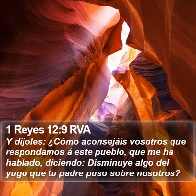 1 Reyes 12:9 RVA Bible Verse Image