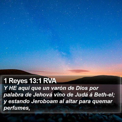 1 Reyes 13:1 RVA Bible Verse Image