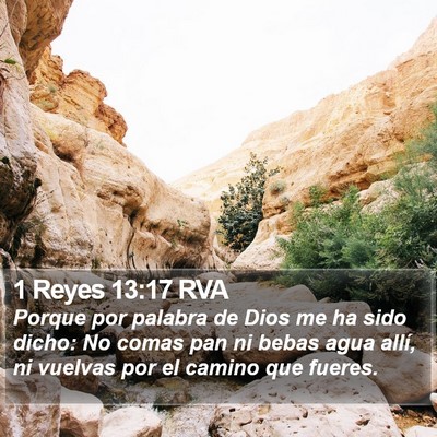 1 Reyes 13:17 RVA Bible Verse Image
