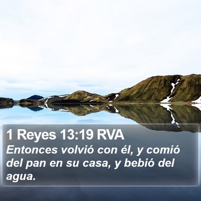 1 Reyes 13:19 RVA Bible Verse Image