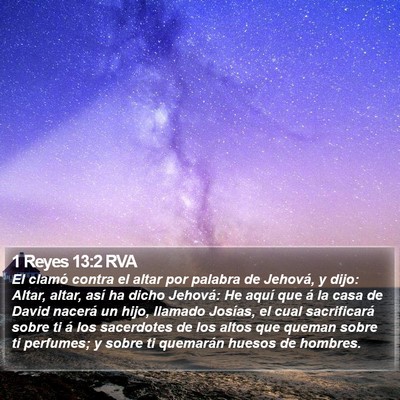 1 Reyes 13:2 RVA Bible Verse Image