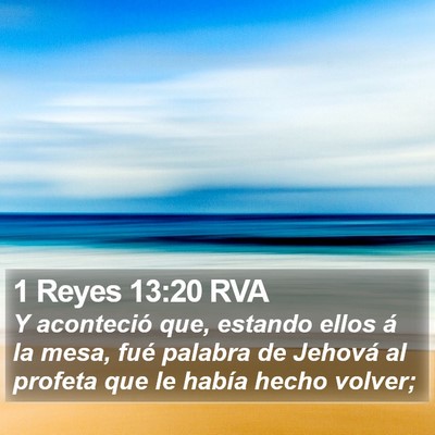 1 Reyes 13:20 RVA Bible Verse Image