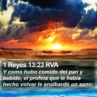 1 Reyes 13:23 RVA Bible Verse Image