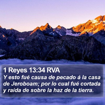 1 Reyes 13:34 RVA Bible Verse Image