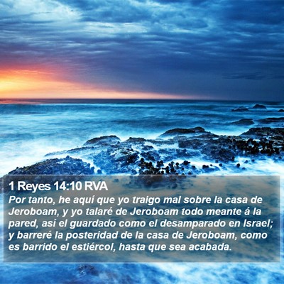 1 Reyes 14:10 RVA Bible Verse Image
