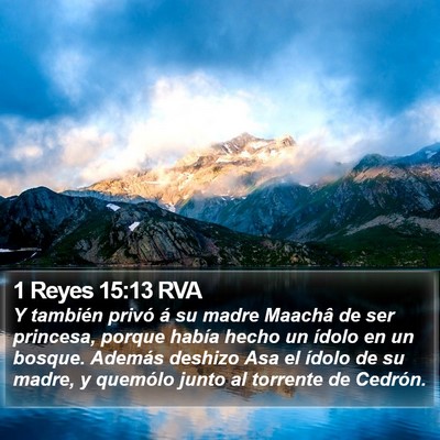 1 Reyes 15:13 RVA Bible Verse Image