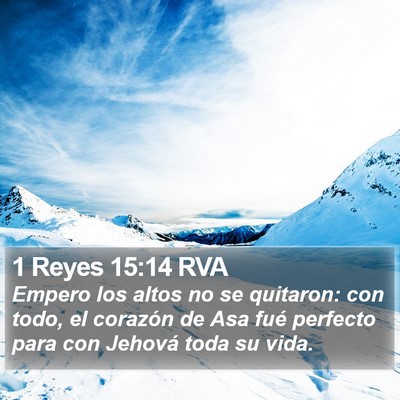 1 Reyes 15:14 RVA Bible Verse Image