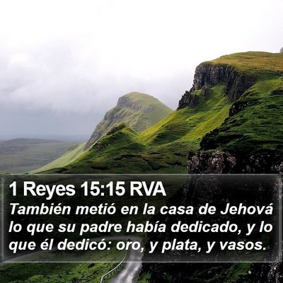 1 Reyes 15:15 RVA Bible Verse Image