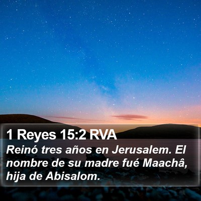 1 Reyes 15:2 RVA Bible Verse Image