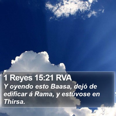 1 Reyes 15:21 RVA Bible Verse Image