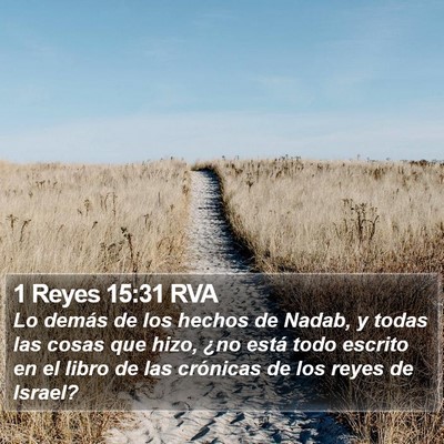 1 Reyes 15:31 RVA Bible Verse Image