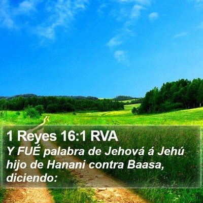 1 Reyes 16:1 RVA Bible Verse Image