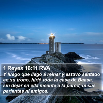 1 Reyes 16:11 RVA Bible Verse Image