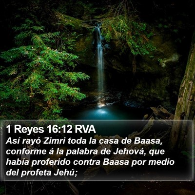 1 Reyes 16:12 RVA Bible Verse Image