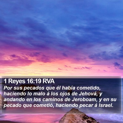 1 Reyes 16:19 RVA Bible Verse Image