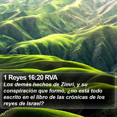 1 Reyes 16:20 RVA Bible Verse Image