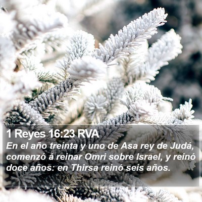 1 Reyes 16:23 RVA Bible Verse Image