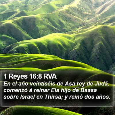 1 Reyes 16:8 RVA Bible Verse Image