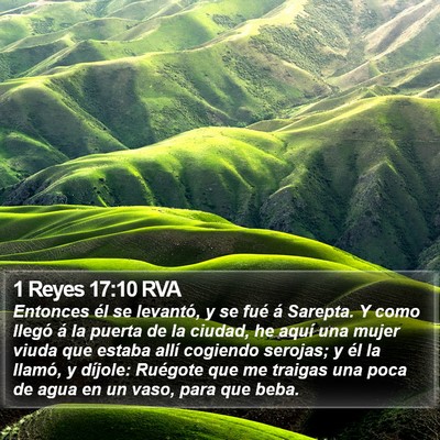 1 Reyes 17:10 RVA Bible Verse Image