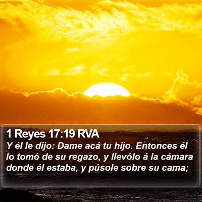 1 Reyes 17:19 RVA Bible Verse Image
