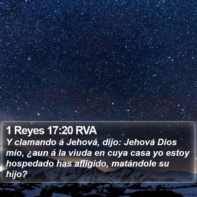 1 Reyes 17:20 RVA Bible Verse Image