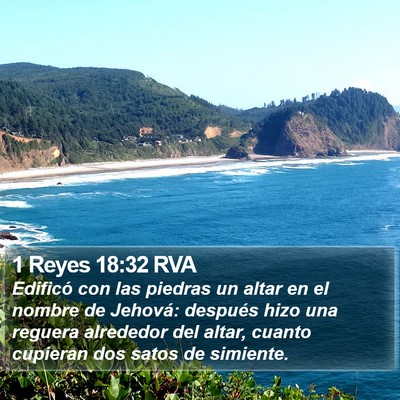 1 Reyes 18:32 RVA Bible Verse Image