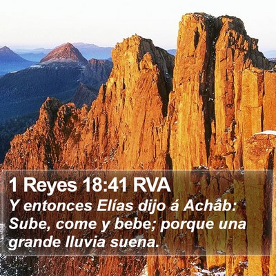 1 Reyes 18:41 RVA Bible Verse Image