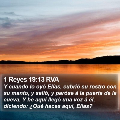 1 Reyes 19:13 RVA Bible Verse Image