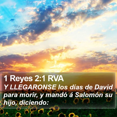 1 Reyes 2:1 RVA Bible Verse Image