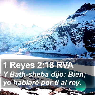 1 Reyes 2:18 RVA Bible Verse Image