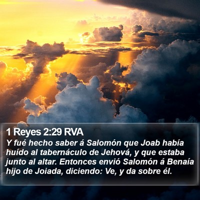 1 Reyes 2:29 RVA Bible Verse Image