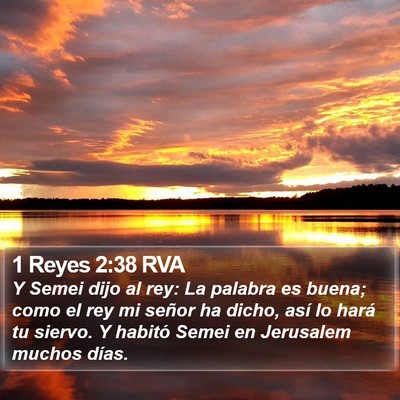 1 Reyes 2:38 RVA Bible Verse Image