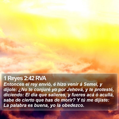 1 Reyes 2:42 RVA Bible Verse Image