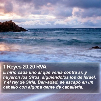 1 Reyes 20:20 RVA Bible Verse Image