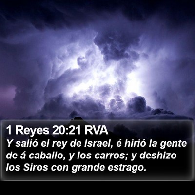 1 Reyes 20:21 RVA Bible Verse Image